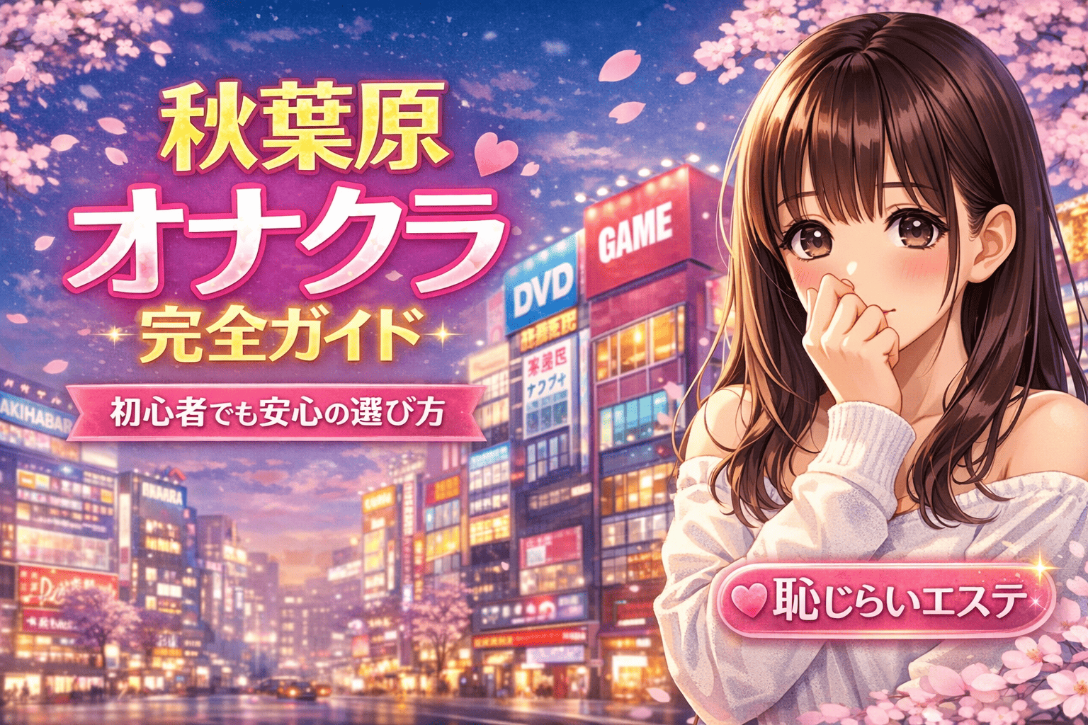 【秋葉原のオナクラ完全ガイド】初めてでも安心して楽しめるおすすめの選び方